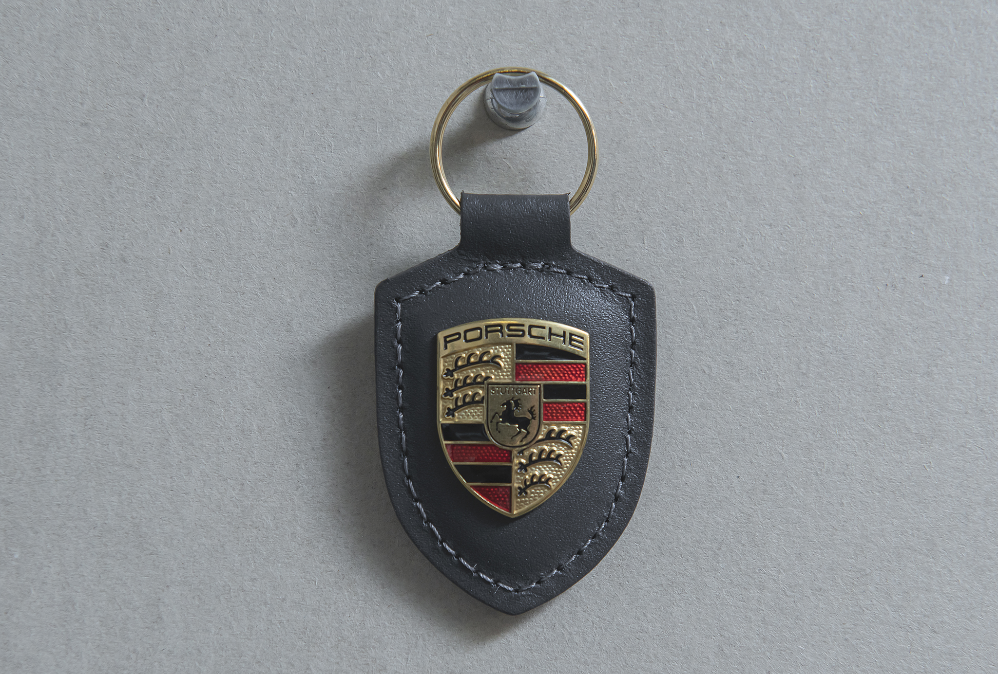Porsche Key tag Crest Grey