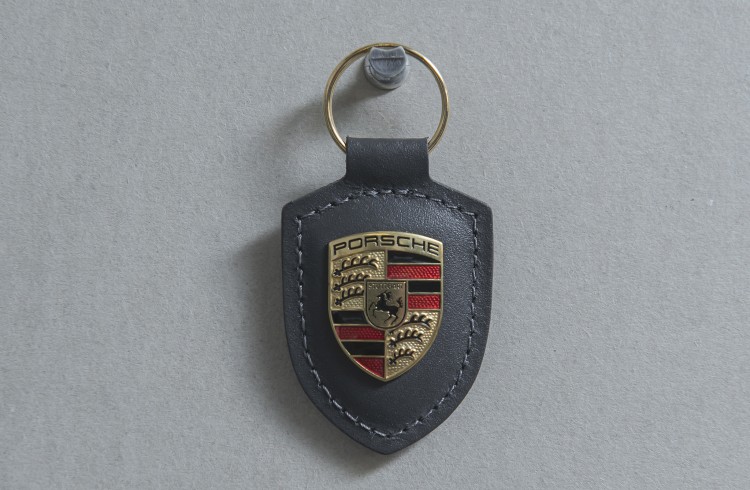 Porsche Key tag Crest Grey