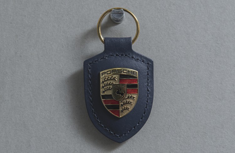 Porsche Key tag Crest Blue